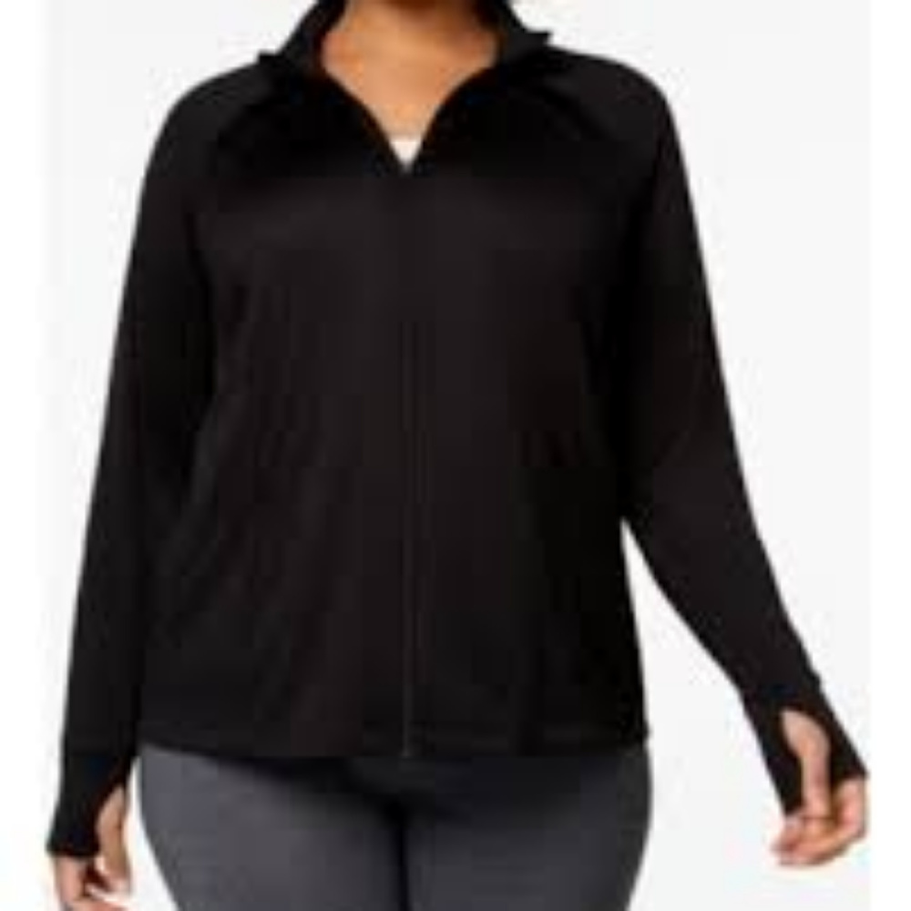 Plus Size Rapidry Performance Zip Jacket,